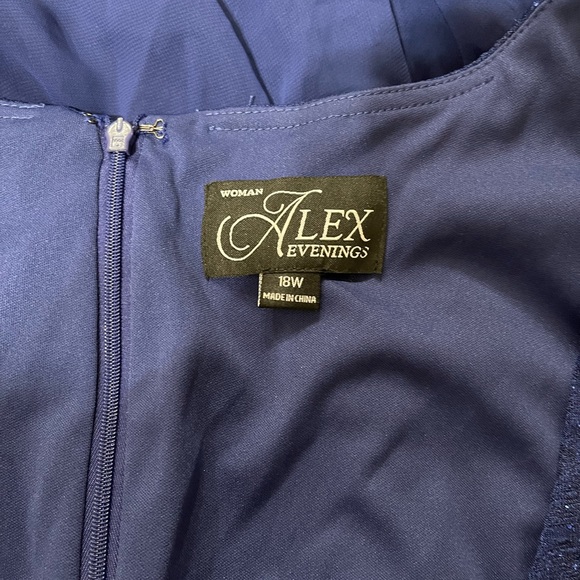 Alex Evening Blue Maxi Dress in size 18W New no/tag - Picture 4 of 5